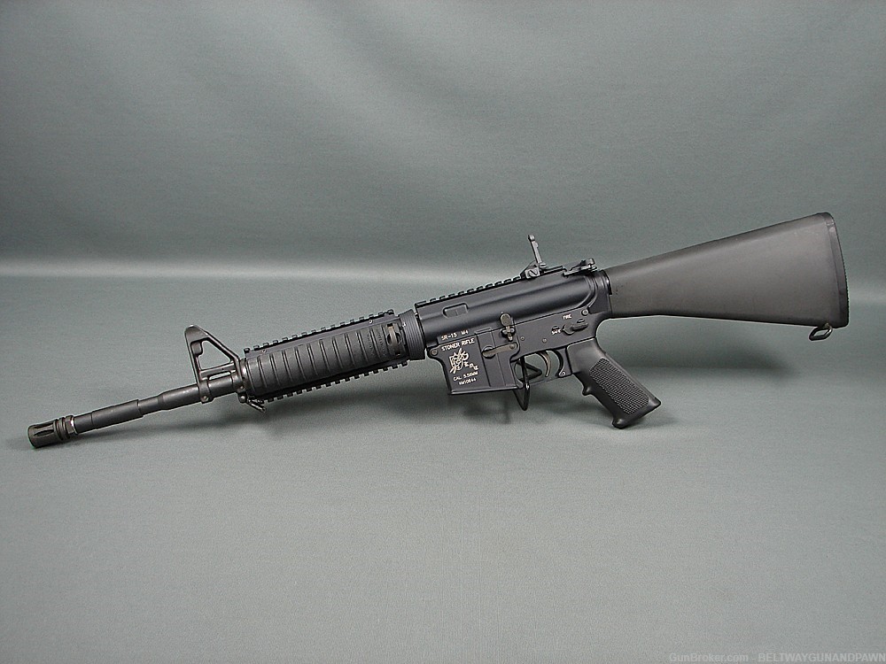 KMC Knights Mfg Co Knights Armament SR-15 M4 Stoner Rifle 5.56mm w/A2 Stock-img-0