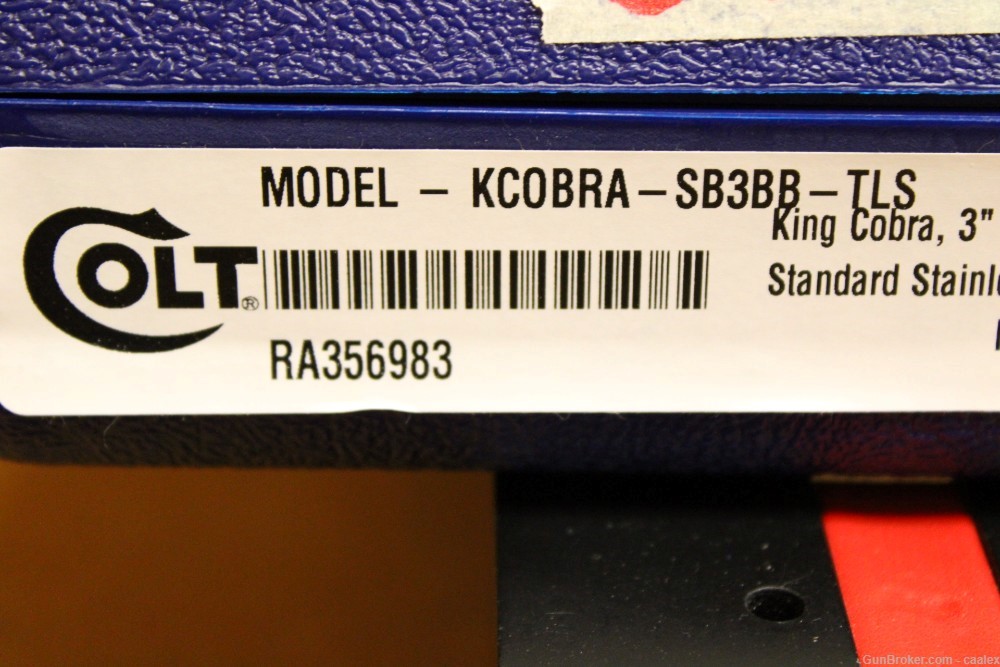 NEW Colt King Cobra TLS (357 Magnum 3-inch) TALO Exclusive KCOBRA-SB3BB-TLS-img-3
