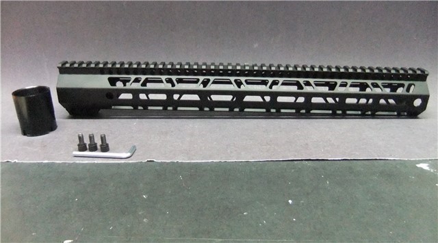 17" AR10 Clamp High Profile MLOK M-LOCK Free Float Handguard Rail .308 7.62-img-0