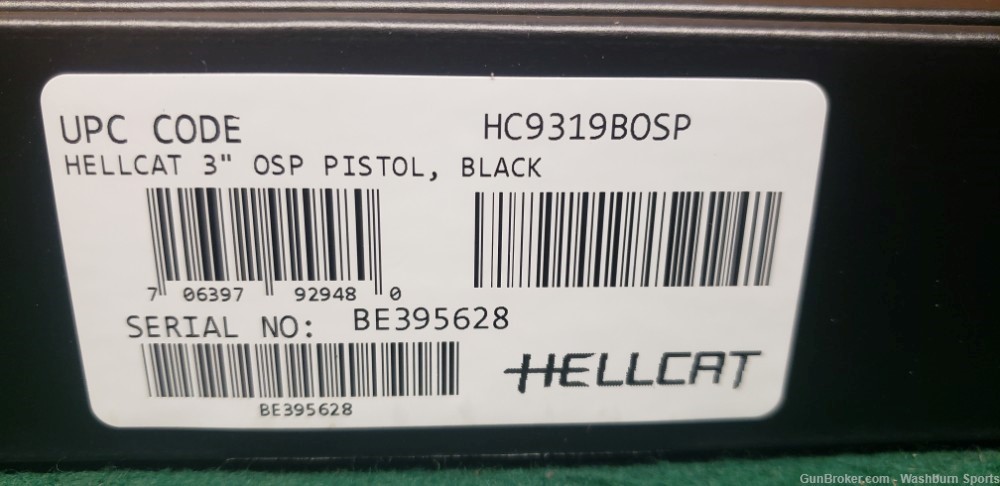Brand New Springfield Hellcat 3" OSP 13rd Black 9mm HC9319BOSP-img-1