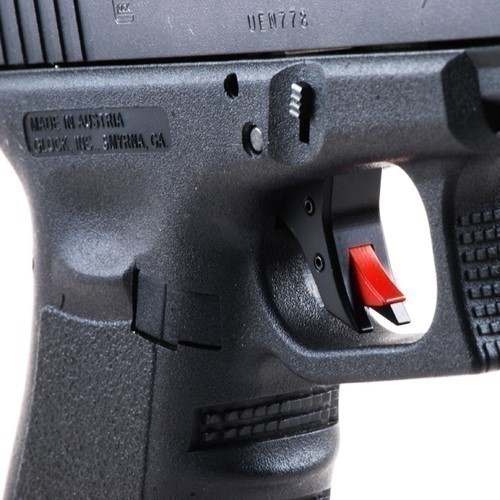 CUSTOM GLOCK TRIGGER WITH BAR STYLE#2 RED SAFETY-img-1