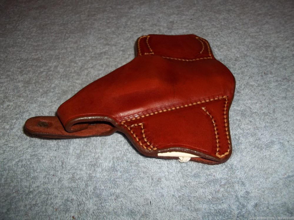 RUGER Speed Security Service Six  NOS Bucheimer L/H OWB Leather Holster  -img-4