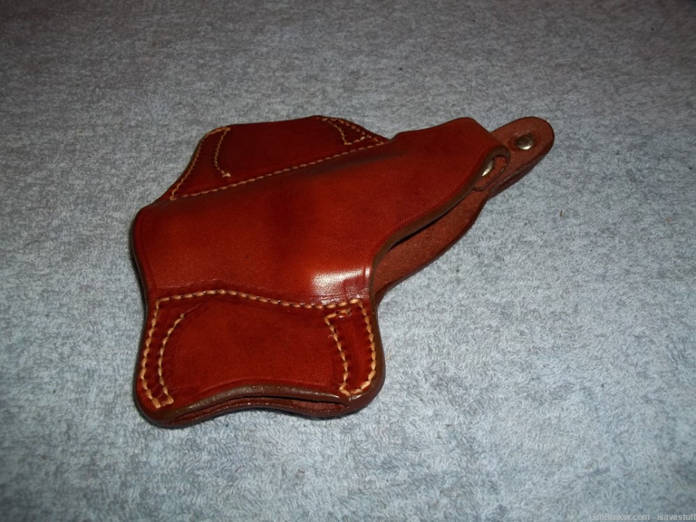RUGER Speed Security Service Six  NOS Bucheimer L/H OWB Leather Holster  -img-2