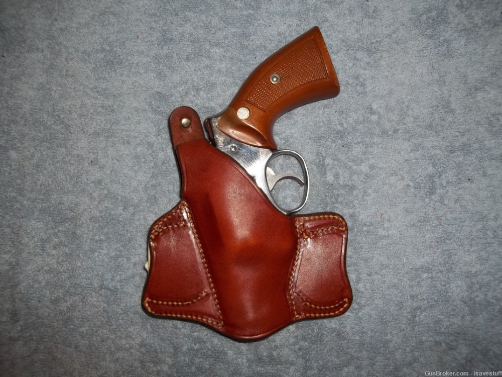RUGER Speed Security Service Six  NOS Bucheimer L/H OWB Leather Holster  -img-0