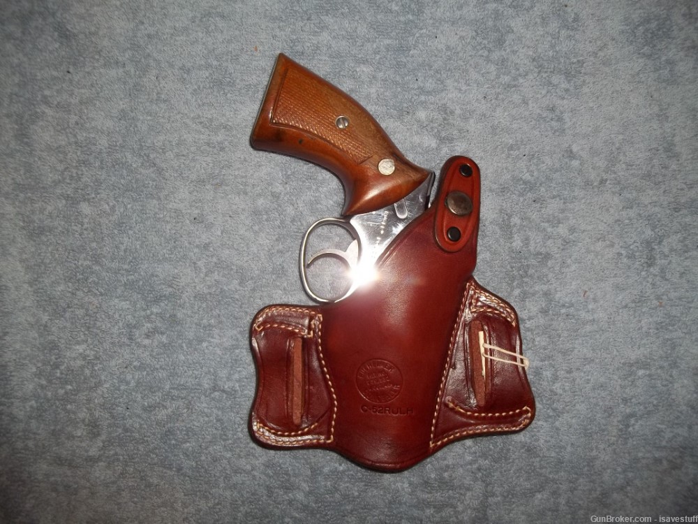 RUGER Speed Security Service Six  NOS Bucheimer L/H OWB Leather Holster  -img-1