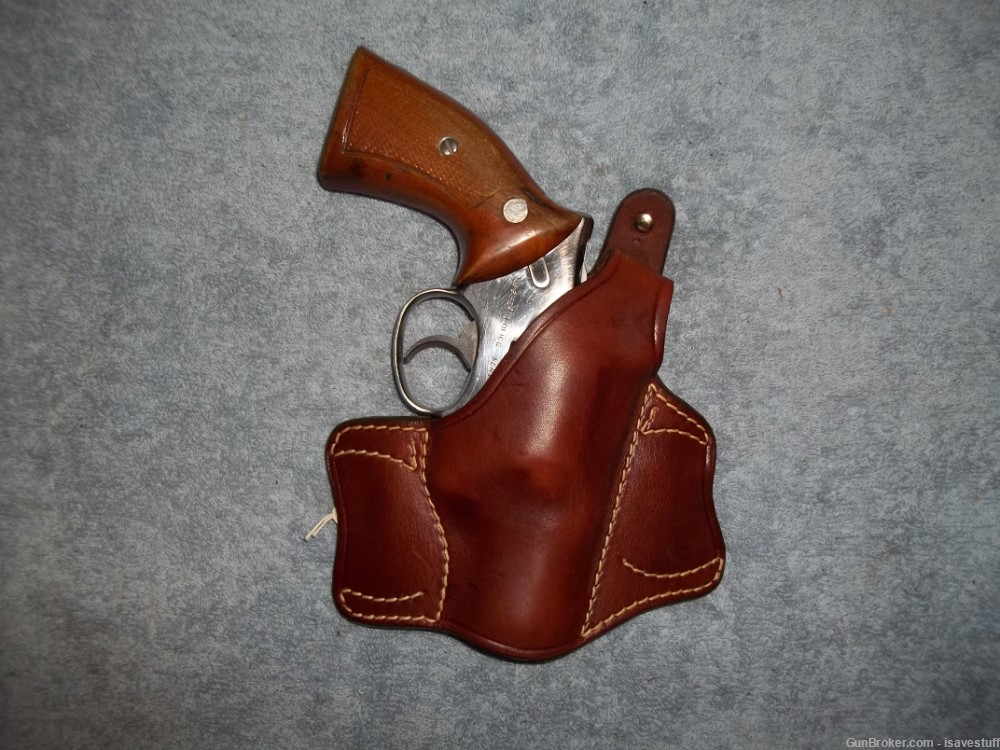 RUGER Speed Security Service Six NOS Bucheimer R/H OWB Leather Holster -img-0