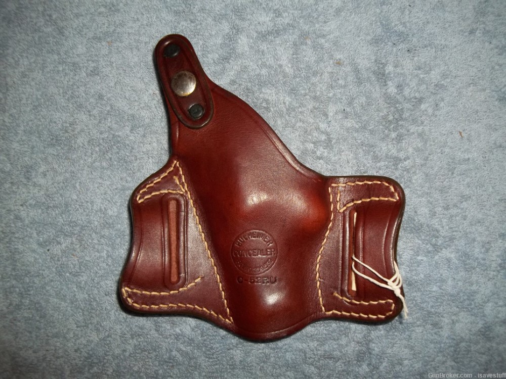 RUGER Speed Security Service Six NOS Bucheimer R/H OWB Leather Holster -img-7