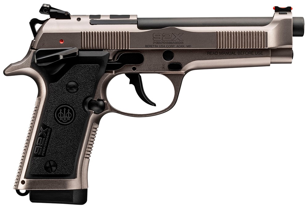 Beretta 92X PERFORMANCE DEFENSIVE 9MM 15rd 4.9 Grey/Black Optic Ready J92XR-img-0