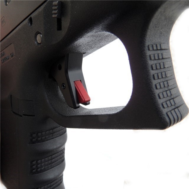 CUSTOM GLOCK TRIGGER WITH BAR STYLE#4 RED SAFETY-img-1