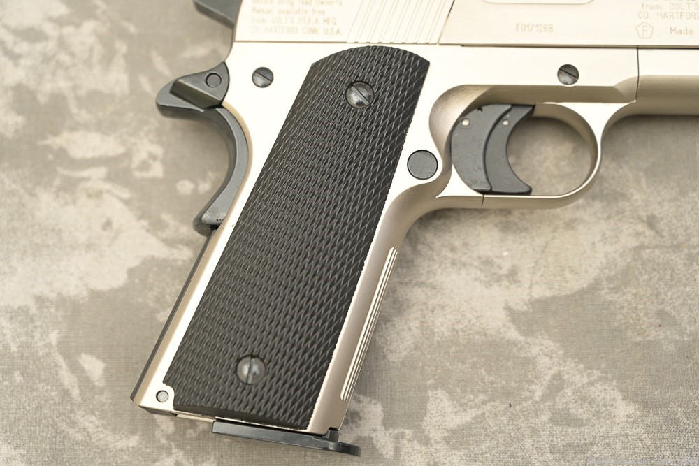 Colt 1911 .177 CO2 pellet pistol; NICKEL FINISH made in Germany-img-12