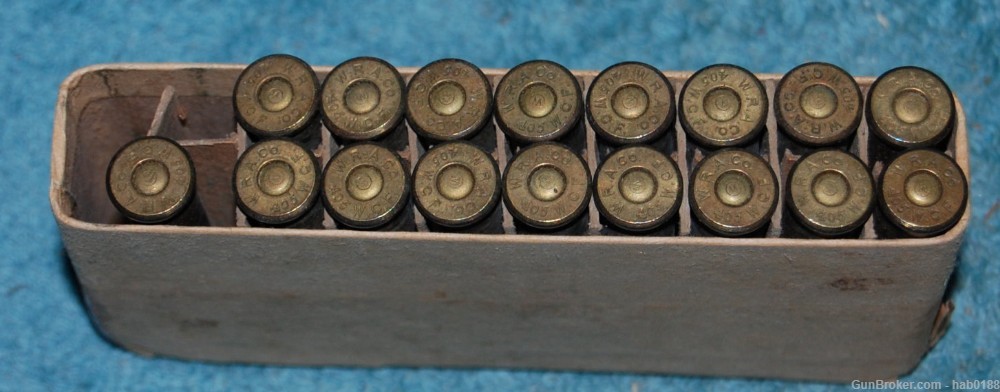 Vintage Partial 2 Piece Box of Winchester 405 Win Model 1895 17 Rounds -img-6