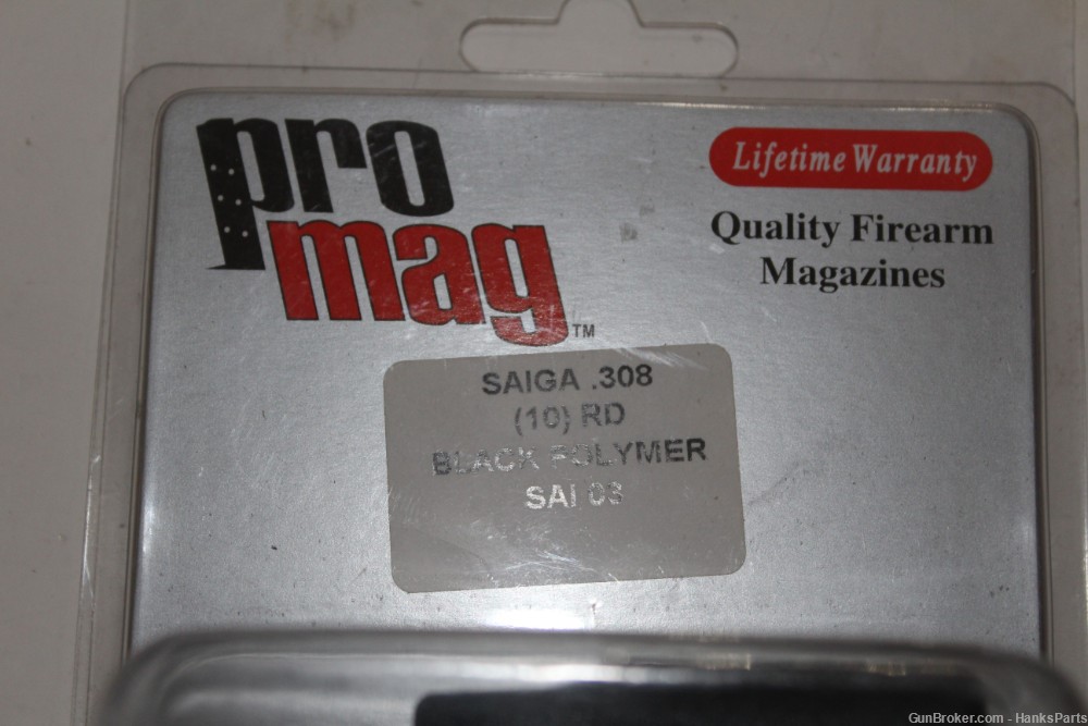 ProMagSaiga  .308 Extra mag  10 Rounds Black Polymer Lifetime Warranty-img-2