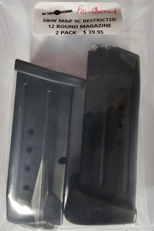 GOOD DEAL - 2 PACK OF PRE-OWNED S&W M&P 12 ROUND MAGAZINES-img-0