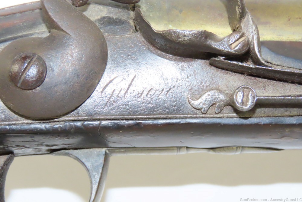 THOMAS GIBSON FLINTLOCK BLUNDERBUSS Brass Barreled LONDON Proofs Antique-img-5