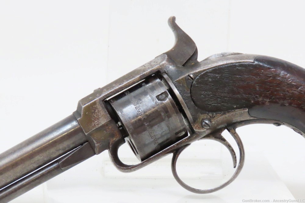 Late 1860s VERY RARE Antique JAMES WARNER .30 RF Cartridge POCKET Revolver -img-15