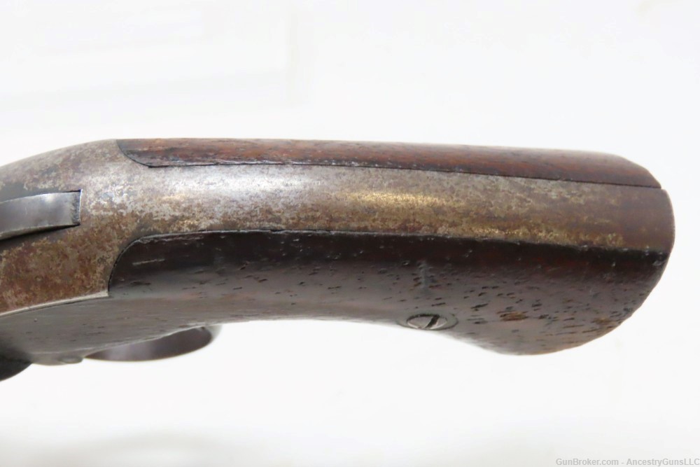 Late 1860s VERY RARE Antique JAMES WARNER .30 RF Cartridge POCKET Revolver -img-6