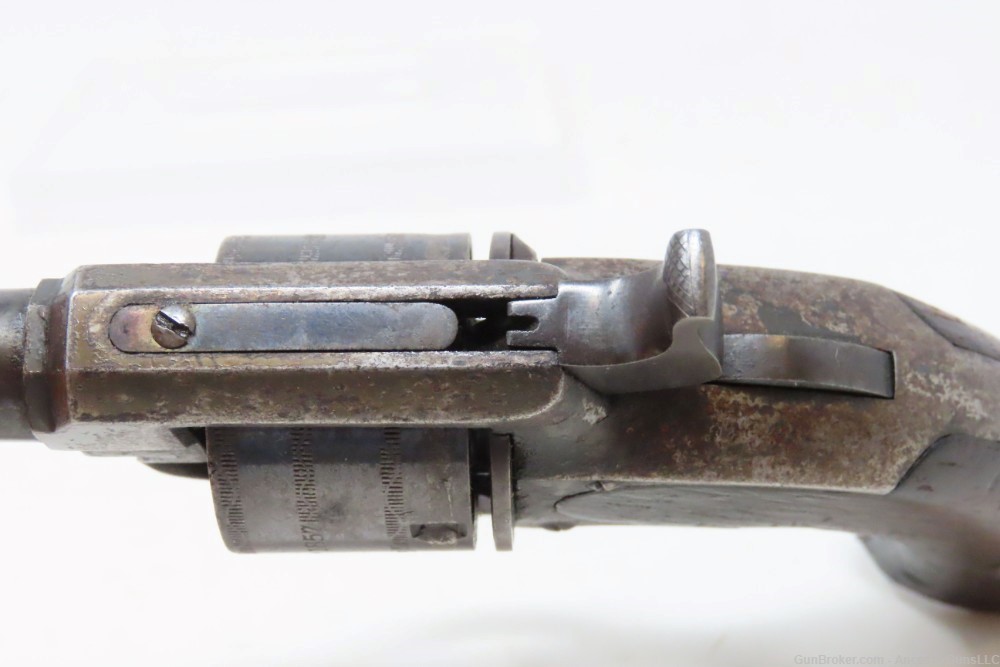Late 1860s VERY RARE Antique JAMES WARNER .30 RF Cartridge POCKET Revolver -img-7