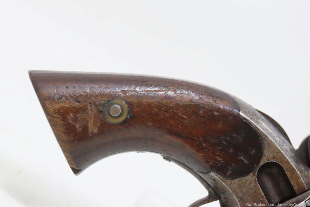 Late 1860s VERY RARE Antique JAMES WARNER .30 RF Cartridge POCKET Revolver -img-2