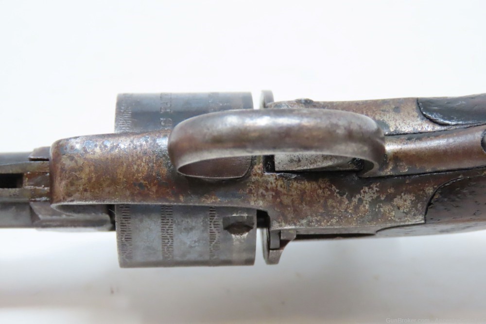 Late 1860s VERY RARE Antique JAMES WARNER .30 RF Cartridge POCKET Revolver -img-11