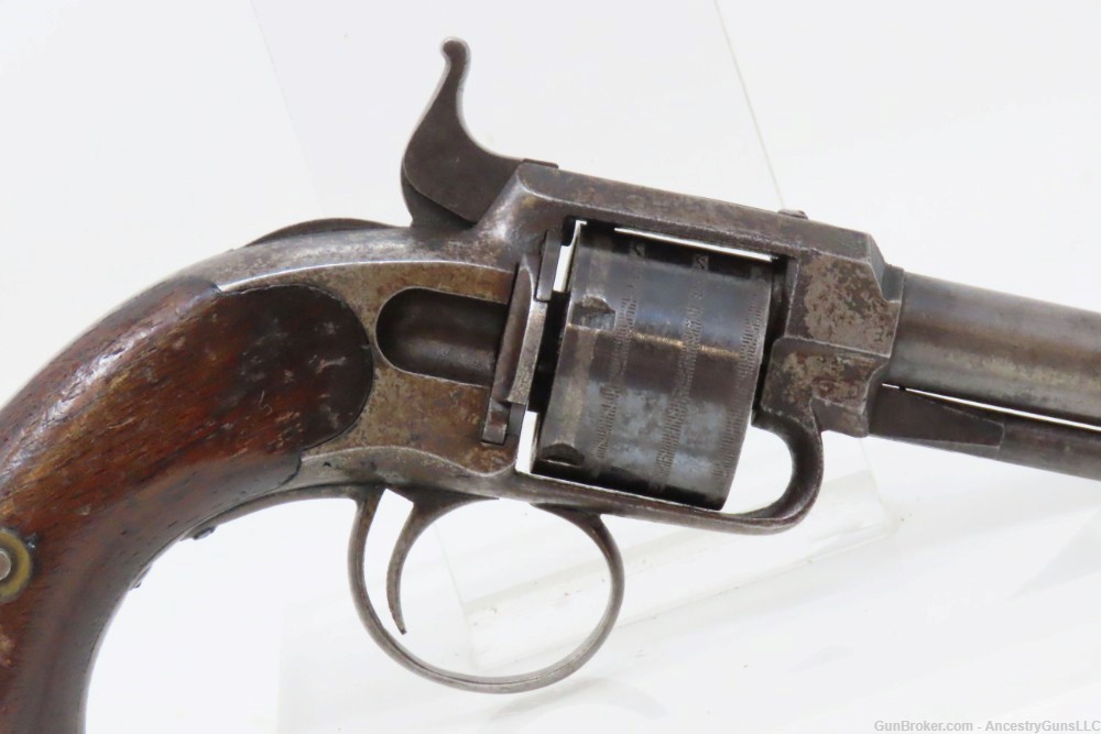 Late 1860s VERY RARE Antique JAMES WARNER .30 RF Cartridge POCKET Revolver -img-3