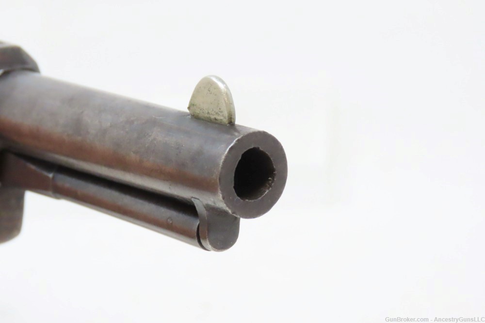 Late 1860s VERY RARE Antique JAMES WARNER .30 RF Cartridge POCKET Revolver -img-5
