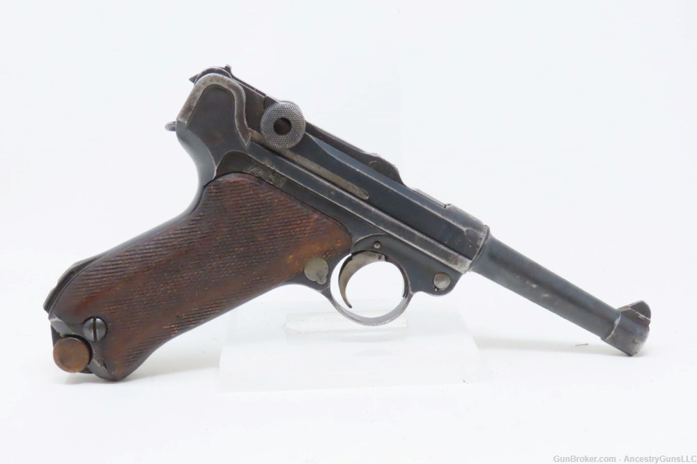 1918/1920 WORLD WAR I ERFURT Luger Double Date 9x19mm GERMAN POLICE-img-25