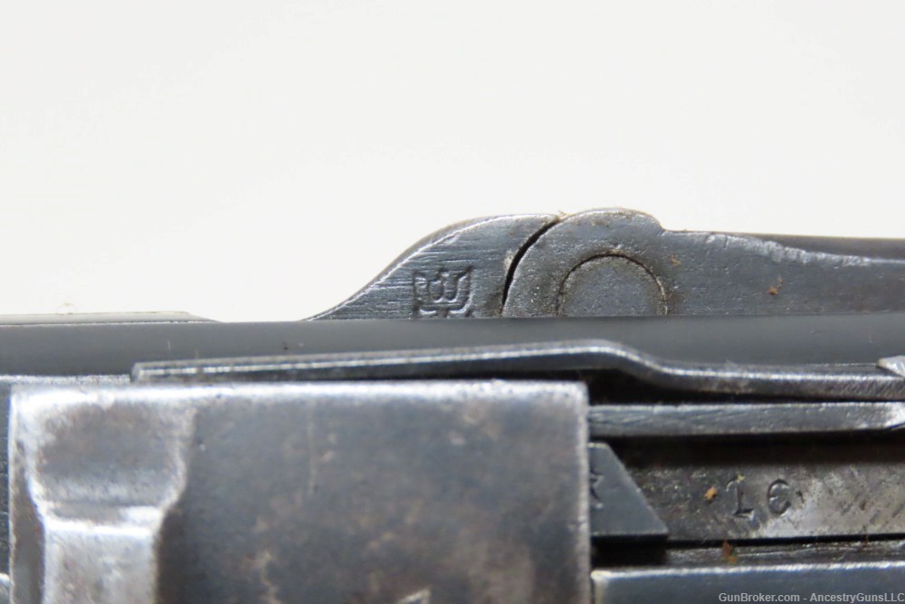 1918/1920 WORLD WAR I ERFURT Luger Double Date 9x19mm GERMAN POLICE-img-10