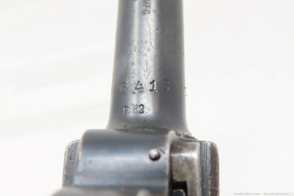 1918/1920 WORLD WAR I ERFURT Luger Double Date 9x19mm GERMAN POLICE-img-22