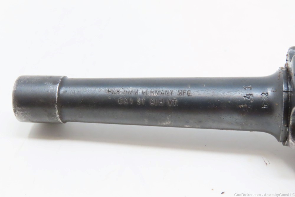 1918/1920 WORLD WAR I ERFURT Luger Double Date 9x19mm GERMAN POLICE-img-20