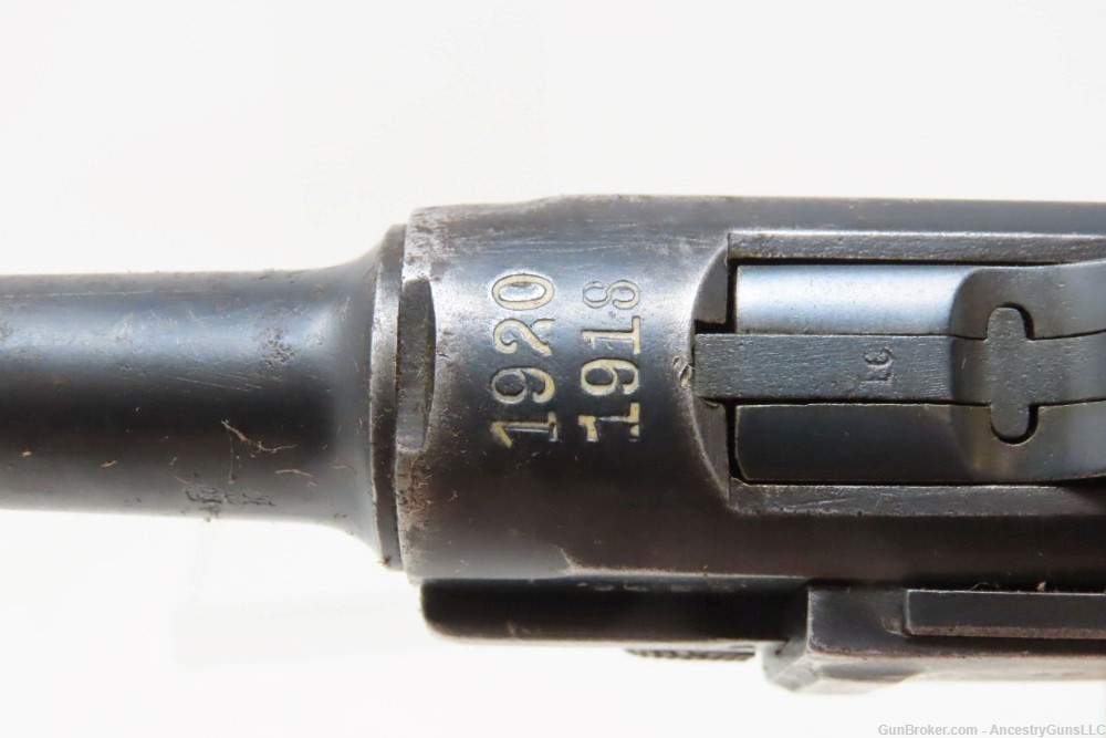1918/1920 WORLD WAR I ERFURT Luger Double Date 9x19mm GERMAN POLICE-img-15