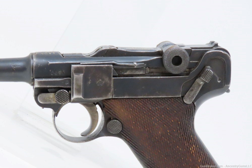 1918/1920 WORLD WAR I ERFURT Luger Double Date 9x19mm GERMAN POLICE-img-6