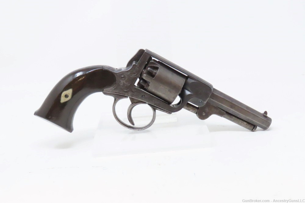 RARE Antique IXL NYC .31 Caliber DOUBLE ACTION Revolver CASED & ENGRAVED   -img-18