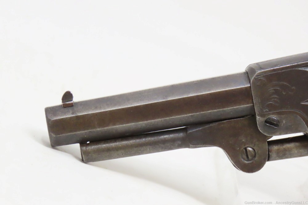 RARE Antique IXL NYC .31 Caliber DOUBLE ACTION Revolver CASED & ENGRAVED   -img-9