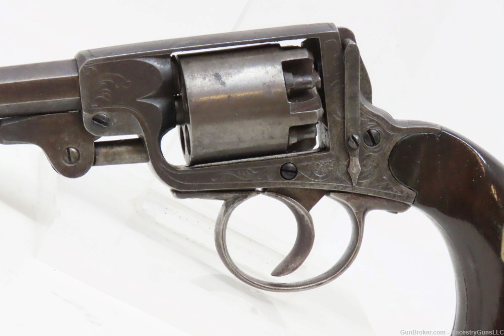 RARE Antique IXL NYC .31 Caliber DOUBLE ACTION Revolver CASED & ENGRAVED   -img-8