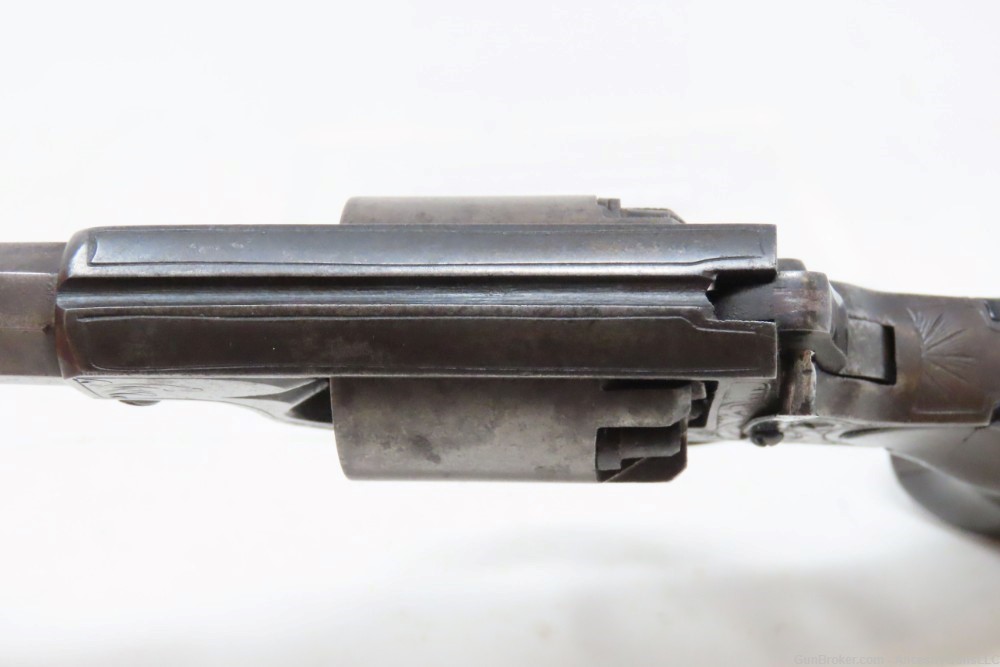 RARE Antique IXL NYC .31 Caliber DOUBLE ACTION Revolver CASED & ENGRAVED   -img-11