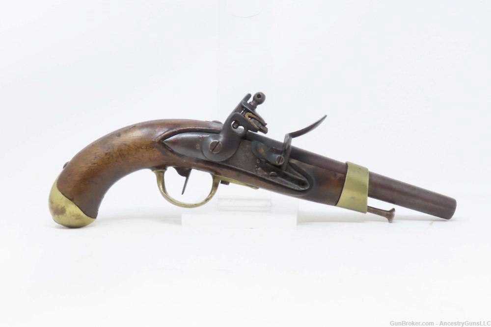 NAPOLEONIC WARS Era French MAUBEUGE Model An XIII Flintlock MILITARY Pistol-img-1