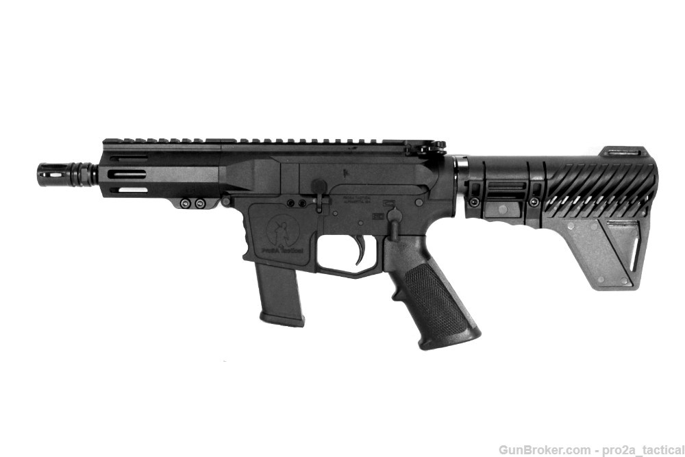 PRO2A TACTICAL PATRIOT 5.5 inch AR-15 10MM M-LOK Pistol - Suppressor Ready-img-1