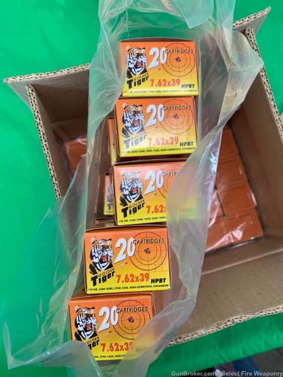 Russian vympel golden tiger 7 62x39mm 7 62x39 1000 rounds 1000rds case