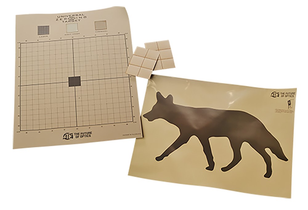Training Thermal Target Coyote 30 x 24 Brown Includes 12 Plasters 2 Targets-img-0