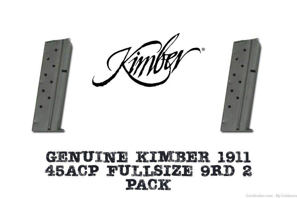 Kimber Magazine 1911 Magazine 9mm Pistols Full-Length Grip Stainless 9/rd-img-0