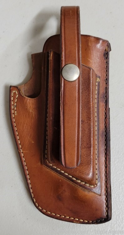 Safariland Smith & Wesson 9mm single stack leather holster right hand used-img-0