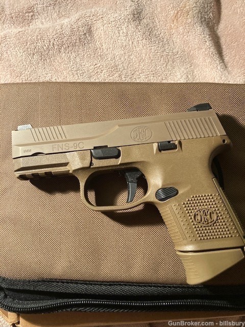 FN FNS-9c. FNS  FDE Frame FDE Slide 9mm  2 mags -img-1