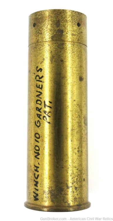 Winchester No. 10 Brass N.P.E. Shotshell Gardner's Patent 1880-img-0