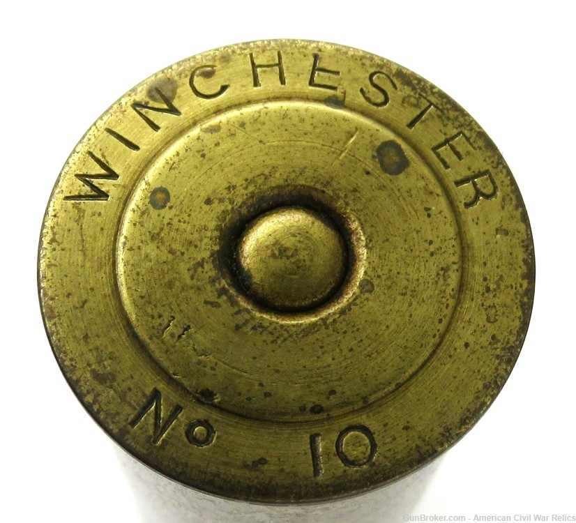 Winchester No. 10 Brass N.P.E. Shotshell Gardner's Patent 1880-img-2