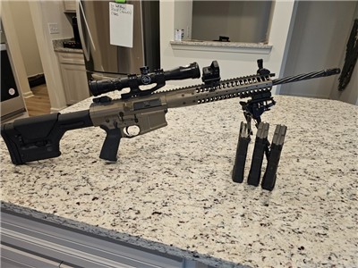 LWRC REPR chambered in .308, with bipod NO OPTICS