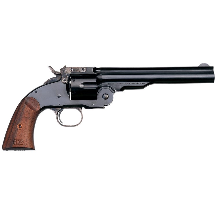 Uberti 1875 No. 3 Top Break 45 Colt 7" Bbl F/N Plated Steel Revolver 348572-img-0