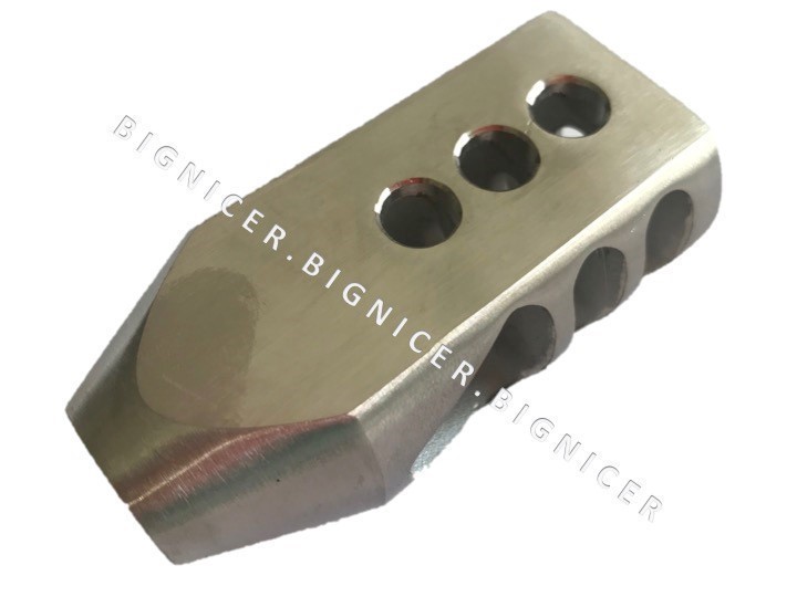 Tanker Style Steel Muzzle Brake for AR10 .308 300 Blackout 5/8x24 Thread-img-0