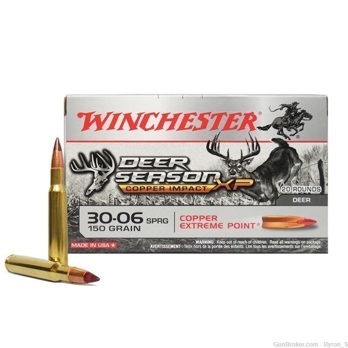 20rds Winchester Deer Season XP™ .30-06 SPRG 150gr BTHP X3006DSLF FAST SHIP-img-1