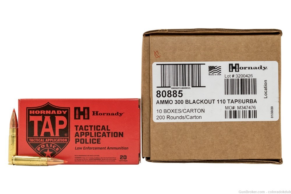 Hornady TAP 300 Blackout 110 grain - 100 rounds-img-0