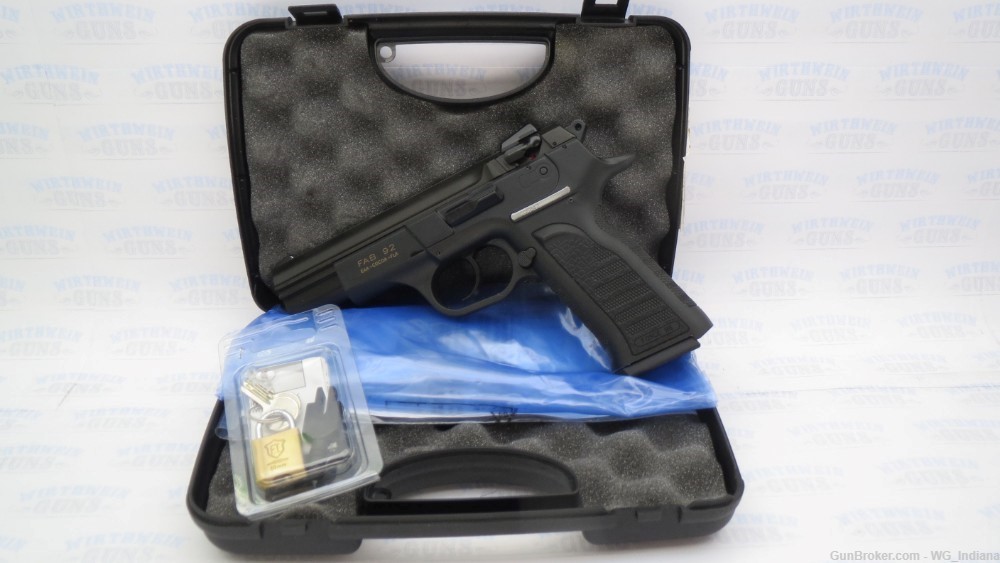 Tanfoglio EEA F.A.B. 92 Pistol Black 16+1 9mm NEW IN BOX -ITALY-img-1